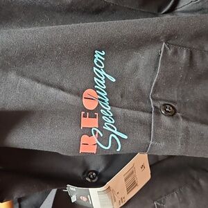 Dickies | Black REO Speedwagon Shop Shirt | L